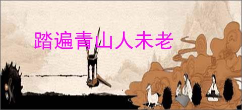 踏遍青山人未老