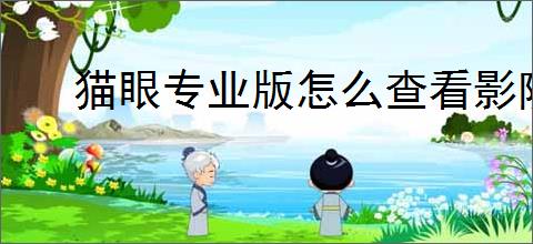 猫眼专业版怎么查看影院排片