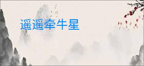 遥遥牵牛星