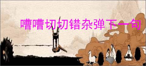 嘈嘈切切错杂弹下一句