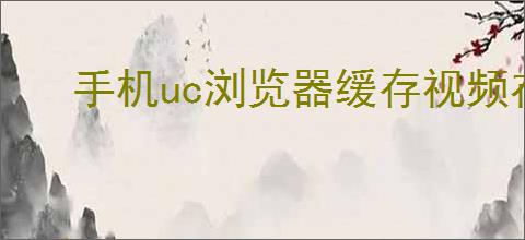 手机uc浏览器缓存视频在哪里