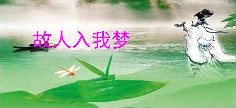 故人入我梦