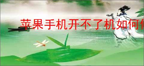 苹果手机开不了机如何修理?修理方案助你快速解决！