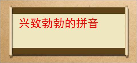 兴致勃勃的拼音