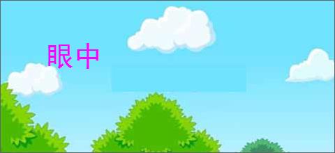 眼中