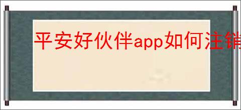 平安好伙伴app如何注销账号