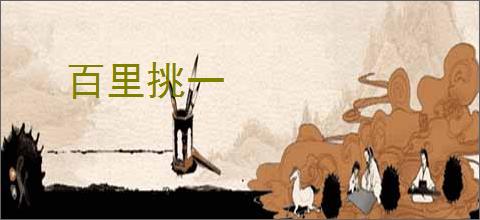百里挑一