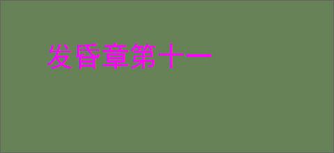 发昏章第十一