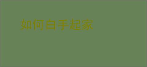 如何白手起家